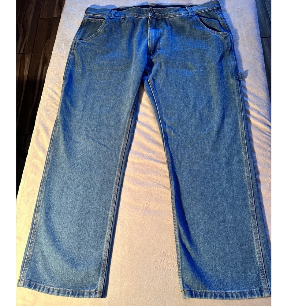 Key Industries Mens Carpenter Denim Jeans Blue Workwear Pants 40x30 (Fits 40x28)